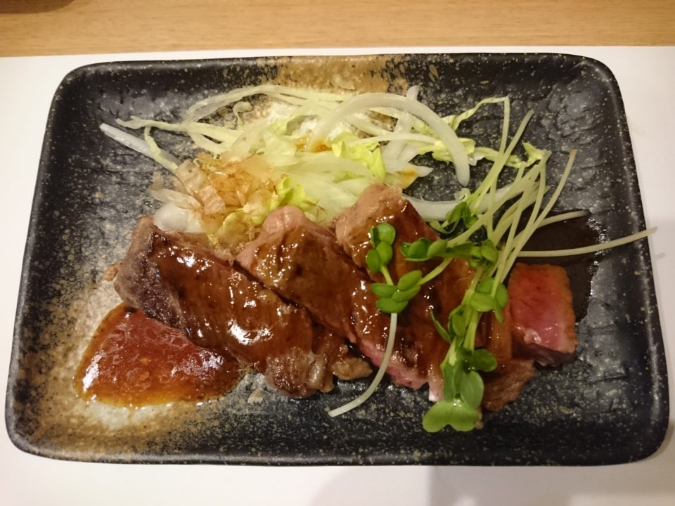 天ぷら東園　ステーキ